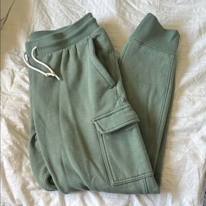 Green Cargo Jogger Pants